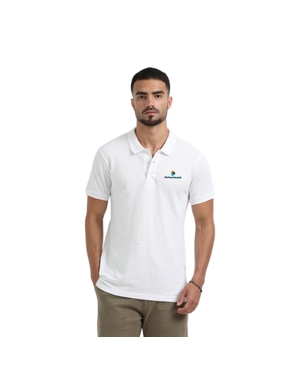 Greys&Blues Organic Polo Plain Tshirt- White